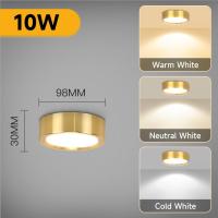 ราคา ไตรรงค์ ไฟดาวน์ไลท์ LED โคมไฟเพดาน Downlight ไฟ LED 3 สีเปลี่ยน ดาวน์ไลท์แบบติดตั้งบนพื้นผิวไฟเพดานทรงกลม 220 265V ใช้สำหรับห้องนอนห้องครัว ไฟ led ไฟติดเพดาน ไฟเพดาน ไฟห้องนอน (21962448431)