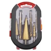 ราคา ดอกสเต็ป ทรงเจดีย์ เจาะขยาย คว้านรู ขนาด 4 32 มม Step Drill Titanium Size 4 32mm 6 Pcs Set (21696835969)