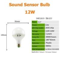 ราคา WI หลอดไฟเซนเซอร์ตรวจจับการเคลื่อนไหว E27ในบ้านโคมไฟเซ็นเซอร์เสียง3W 5W 7W 9W 12W ทางเดินไฟกลางคืน RP0740 RP0741 (16958798124)