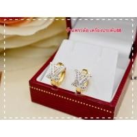 ราคา ต่างหูหุ้มทอง24k ประดับฝังเพชรCZ แบบห่วง ไม่ลอกไม่ดำ ไม่แพ้ ดีไซน์สวย เหมาะกับทุกโอกาส พร้อมส่ง (20747063949)