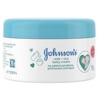 ราคา 50 100กรัม Johnson จอห์นสัน มิลล์ ไรซ์ เบบี้ครีม สีฟ้า ขนาด 50 กรัม แพ็ค1กระปุก โลชั่นเบบี้ ครีม จอห์นสัน Milk Rice Johnson Babi Baby (21552515782)