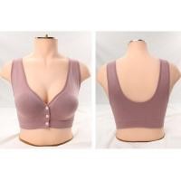 ราคา SB 117 สปอร์ตบรากระดุมหน้า ยกทรงแบบสวม ไม่มีตะขอ บราแฟชั่นไร้โครง Rosebarabra (7478026869)