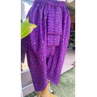 ราคา โจงกระเบนผ้าถุงลายหมี่ สีม่วง (21904796285)