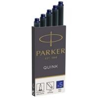ราคา Parker หลอดสูบหมึก สำหรับปากกาหมึกซึม ไส้ปากกาคอแร้ง แพ็ค 5 ชิ้น Parker Quink refill pack 5 CT Blue Black (21445692534)