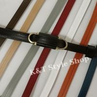 ราคา เข็มขัดหนังผู้หญิง หัวล็อคในตัว เส้นเล็กๆ เก๋ๆใส่ง่าย (20549065923)