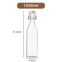 ราคา ขวดแก้วล็อคใส ขวดเอนไซม์ ขวดเครื่องดื่มน้ำผลไม้ สำหรับใช้ใส่น้ำผลไม้ ไวน์ผลไม้ สินค้าคุณภาพ (21747638240)