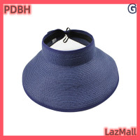 ราคา PDBH Fashion Store Flash Sale หมวกกันแดดพับได้สำหรับผู้หญิงหมวกชายหาดปีกกว้างขนาดใหญ่หมวกฟางชายหาด (20209673706)