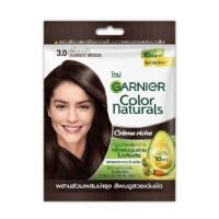 ราคา Garnier Color Naturals Creme Riche 30ml (การ์นิเย่ คัลเลอร์ แนทเชอรัลส์ ครีมปิดผมขาว 30 มล.)