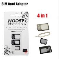 ราคา ถาดแปลงขนาดซิมการ์ด 4 in 1 Sim Card Adapter White black (21917333526)