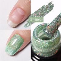 ราคา UR SUGAR Blue Color Rubber Base Gel Nail long Polish Gold Glitter Base Gel Top Coat Soak Off UV LED Gel Nail Art Varnish (19842147829)