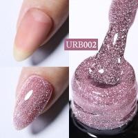 ราคา UR SUGAR Blue Color Rubber Base Gel Nail long Polish Gold Glitter Base Gel Top Coat Soak Off UV LED Gel Nail Art Varnish (18822776197)