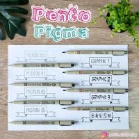 ราคา ปากกาพิกม่า ซากุระ สีดำ หัวเข็ม หัวพู่กัน กราฟฟิค PICMA SAKURA (423667124)