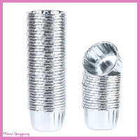 ราคา Manao กระดาษห่อคัพเค้กกระดาษฟอยล์ขนาดเล็ก50ชิ้นถ้วยอบคัพเค้กสีเงินทอง (20853584482)