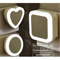 ราคา ไร้สาย LED ไฟกลางคืนไฟระบบเซ็นเซอร์ Mini ไฟกลางคืนโคมไฟ ไฟเซ็นเซอร์ ไฟ LED Wireless LED Night Light Sensor (13698134193)