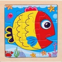 ราคา Wooden 3D Jigsaw Puzzle Cartoon Animal Mainan Puzzle Educational Toys For Toddler Mini Jigsaw Puzzle (21495623678)