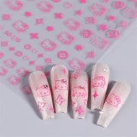 ราคา แซนเกอร์ สติกเกอร์ติดเล็บสุดเจ๋งสีแดงลายแมวลากน้องสาวเครื่องเทศหนังสือขับขี่สีแดงตัวเล็กๆสะกดคำว่า Xixi กาวแบบเดียวกันสติ๊กเกอร์ติดเล็บร้อนแรง (21410503165)