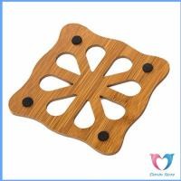 ราคา Dovin แผ่นไม้รองกันความร้อน แผ่นไม้รองจาน ของใช้ในห้องครัว (13110308558)