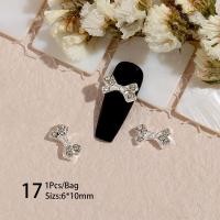 ราคา BORN PRETTY Metal Silver Pearl Butterfly Bowknot Rhinestones Nail Decorations DIY Nail Art Charms Accessories (21461897778)