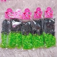 ราคา หนังยางแฟชั่น หนังยางคละสี หนังยางมัดผม 300 600เส้น ถุง ปริมาณตามขนาดของหนังยาง หนังยางกีฬาสี เส้นเล็ก (21665102157)