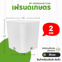 ราคา กระถาง กระถางต้นไม้ กระถางสี่เหลี่ยม ขนาด 2 นิ้ว สีดำ สีขาว สีอิฐ (21400178811)