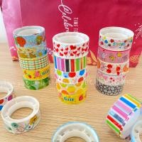 ราคา เทปตกแต่ง DIY ยาว 3 เมตร คละลาย มีแบบให้เลือก เทปวาชิ ของน่ารัก ตกแต่งไดอารี่ (21446928187)
