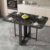 ราคา RAREITEM โต๊ะอาหาร โต๊ะพับ ลายหินอ่อน โต๊ะกินข้าว 2 4 ที่นั่ง (21857022616)