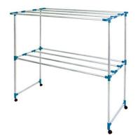 ราคา ราวตากผ้า2ชั้น8เส้น ราวแขวนผ้าอลูมิเนียมขนาด 2เมตร รุ่นRA 20 (792850669)