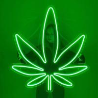 ราคา ป้ายไฟLED ป้ายไฟนีออน ป้ายไฟอะคริลิค ป้ายไฟหน้าร้าน ป้ายไฟ ใบกัญชา แบบเสียบปลั๊กไฟ ป้ายไฟตกเเต่งร้าน (21374300120)