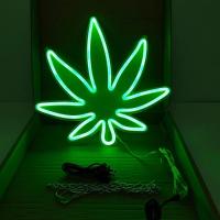 ราคา ป้ายไฟLED ป้ายไฟนีออน ป้ายไฟอะคริลิค ป้ายไฟหน้าร้าน ป้ายไฟ ใบกัญชา แบบเสียบปลั๊กไฟ ป้ายไฟตกเเต่งร้าน (21374300119)