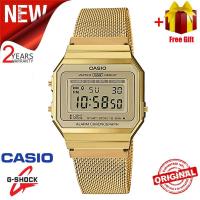 ราคา ของแท้ 100 นาฬิกา Casioคาสิโอ ของแท้ รุ่น A 700 series นาฬิกาผู้ชาย นาฬิกาผู้หญิง ตัวเรือนบางพิเศษ สายสแตนเลส วินเทจ พร้อมกล่อง ประกัน1ปี A700WMG 9A (21685971888)