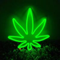 ราคา ป้ายไฟLED ป้ายไฟนีออน ป้ายไฟอะคริลิค ป้ายไฟหน้าร้าน ป้ายไฟ ใบกัญชา แบบเสียบปลั๊กไฟ ป้ายไฟตกเเต่งร้าน (21374300118)