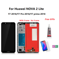 ราคา จอแอลซีดีพร้อมกรอบสำหรับ Huawei Nova 2 Lite Y7 2018 Y7 PRO 2018 Y7หน้าจอ LCD 2018ที่ดีที่สุดพร้อมชุดประกอบดิจิไทเซอร์หน้าจอ LCD สัมผัสขอบจออะไหล่ขนาด5 99นิ้ว (6043058935)