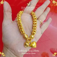 ราคา สร้อยข้อมือ จี้กิมตุ้งทอง เศษทองคำแท้ หนัก 3 บาท ไซส์ 6 8 นิ้ว 1 เส้น รุ่น BJ1 (17400487254)