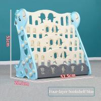 ราคา ขายร้อน ชั้นวางหนังสือเด็ก โชว์ปก ชั้นหนังสือเด็ก ชั้นวางหนังสือ 3 ชั้น4 ชั้นชั้นวางหนังสือการ์ตูนยีราฟพร้อมที่เก็บของ (20074107393)