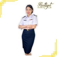 ราคา ชุดครูเอกชนหญิง เสื้ออย่างเดียว เเขนสั้นทับในผ้าวาเลนติโน่สีขาวโอโม่ ใส่ไม่ได้เปลี่ยนได้ทุกกรณี (19485276553)