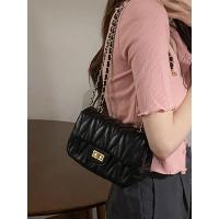 ราคา Elinstagram สำเนียงกระเป๋าสะพายข้างใหม่อินเทรนด์ Lingge กระเป๋าโซ่กระเป๋าสี่เหลี่ยมขนาดเล็กสะพายไหล่ข้างเดียวสีชมพู (21193001968)