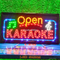 ราคา ป้ายไฟLED ป้ายไฟตัวอักษร ป้ายไฟวิ่ง ป้ายไฟหน้าร้าน ป้ายไฟ OPEN KARAOKE แบบเสียบปลั๊กไฟ ป้ายไฟตกเเต่งร้าน (20238438752)