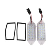 ราคา 2Pcs Error Free Led Number Plate Bulbs 18Smd White Led License Plate Light Lamp for Mitsubishi Lancer X Evo 2003 2017 (16677613943)