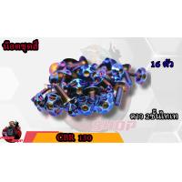 ราคา น็อตชุดสี CBR 150 1ชุด 16 ตัว น็อตชุดสีCBR น็อตเฟรมCBR น็อตชุดสีCBR อะไหล่แต่งรถมอเตอร์ไซต์ (16954833677)