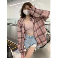 ราคา mailangsha เสื้อเชิ้ตแขนยาว เชิ้ตลำลอง ลายตาราง ลายสก๊อตสีชมพู น่ารักสไตล์สาวเกาหลี ดีไซน์สวย ทันสมัย เนื้อผ้าดี สวมใส่สบาย แม้ในวันอากาศร้อนๆ สั่งเลย (21918447901)