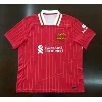 ราคา เสื้อฟุตบอล ทีม หงส์แดง เหย้า 2024 25 AA0121 โลโก้ปักเหมือนตัว official เกรดแฟนบอล รับทำชื่อเบอร์ ไซส์ยุโรป XS 4XL (21957176640)