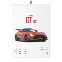 ราคา UNMOTBO ผ้าใบศิลปะหรูหรารถ Mercedes Benz GT R GT 63S โปสเตอร์สไตล์นอร์ดิกสำหรับตกแต่งห้องนั่งเล่น (21818685599)