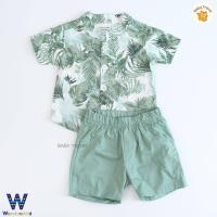 ราคา Wonderchild ชุดเสื้อเชิ๊ต กางเกง สำหรับลูกชาย 3 24 เดือน ชุดใส่ไปเที่ยวเด็ก ชุดเด็กผู้ชาย (21942477452)