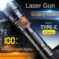 ราคา Newmine CN ไฟฉายปืนเลเซอร์รุ่นใหม่จอแสดงผลดิจิตอล Type C ไฟฉายกันน้ำแบบชาร์จไฟได้ซูมกล้องส่องทางไกลไฟฉายไฟแรง (21959871889)