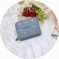 ราคา 6228 กระเป๋า กระเป๋าสตางค์ใบสั้น กระเป๋าสตางค์ผู้หญิง มีซิปใบสำหรับใส่เหรียญ มีช่วงใส่บัตรงทั้งหมด4ช่อง วัดสุด หนังPU รุ่นใหม่ (19414716281)