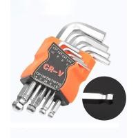 ราคา ประแจแอล หกเหลี่ยมหัวบอล 9 ตัวชุด ยาว แท้ 100 ประแจแอล ชุดตัวแอล ประแจหกเหลี่ยม หกเหลี่ยมชุด หัวบอล หัวตรง หัวดาว มีรู (20678469552)