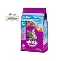 ราคา Whiskas Hairball Control วิสกัส พ็อกเกต 1 1 kg อาหารเม็ดสำหรับแมวโต รสไก่และปลาทูน่า สูตรควบคุมก้อนขน (15721310484)