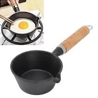 ราคา กระทะเหล็กหล่อ ด้ามจับไม้ ขนาดเล็ก 10 ซม กระทะ สําหรับทอดไข่ แพนเค้ก (21172364623)