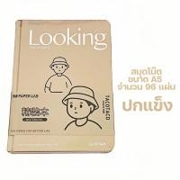 ราคา พร้อมส่ง สมุดบันทึกเรียบง่าย ขนาดA5 ลายการ์ตูนน่ารัก สมุดโน๊ต ปกแข็ง ปกหนัง 96 แผ่น (21931308028)