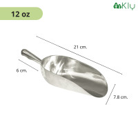 ราคา ที่ตักน้ำแข็งอลูมิเนียม ที่ตักน้ำแข็ง อลูมิเนียมหล่อก้นมน เเข็งเเรง ทนทาน (8844733244)